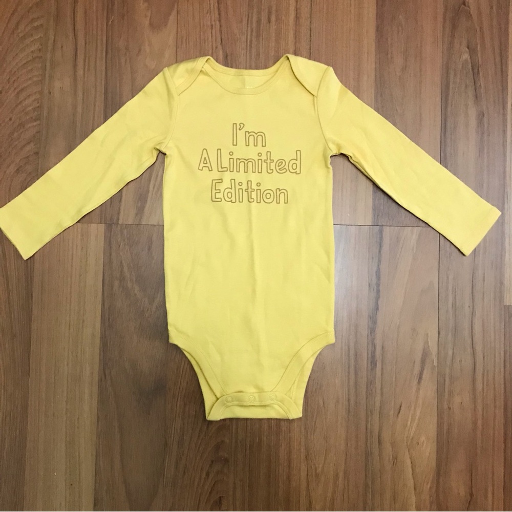 Okie Dokie Baby Graphic Long Sleeved Bodysuit Size 24 Months